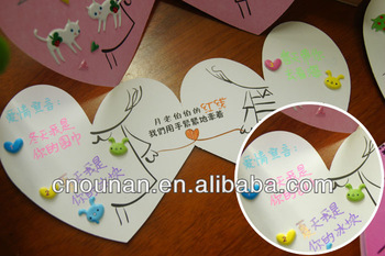 cute new style greeting card love shape die cut