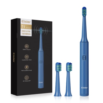 2023 New Slimline Sonic AAA Battery Electric Toothbrush with Silicone