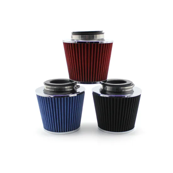 High Performance Universal Chrome Sport Rubber Air Filter