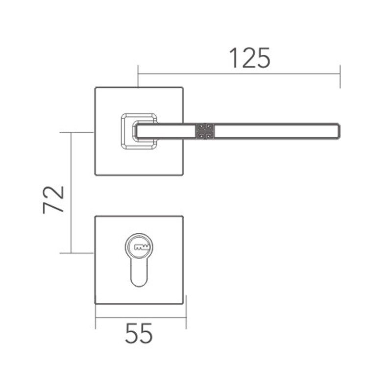 New Chinese style split lock 