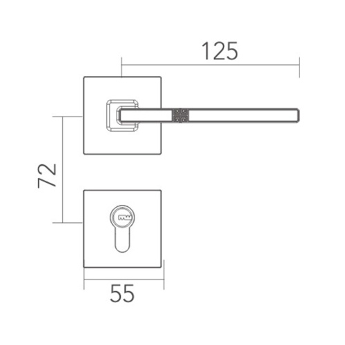 Nuevo cerradura de puerta silenciosa de estilo chino