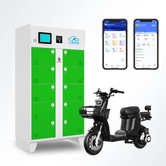 10-Slot Outdoor Cold-Rolled Sheet Ebike Charging Cabinet