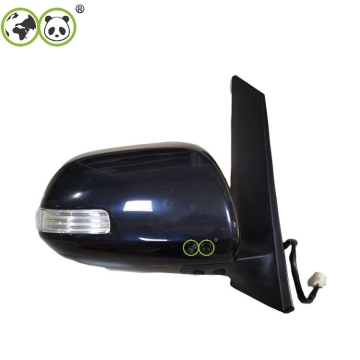 GLOBAL PANDA High Quality 7 Pin Foldable LED Indicator Black Car Side Mirror for Toyota Kijang Innova 2012