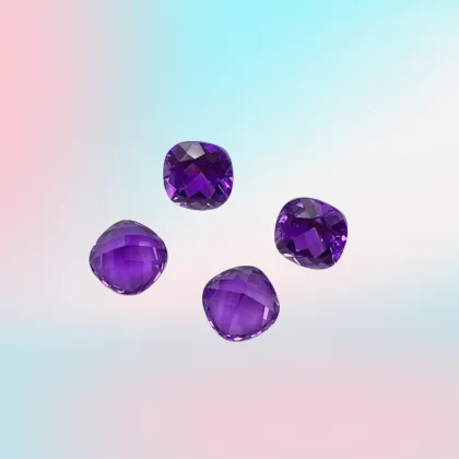 Purple Blue Synthetic Pear Shape Denier Lab Treasure