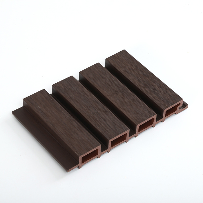 Tấm ốp tường WPC ngoài trời có nắp chống tia cực tím cho mặt tiền