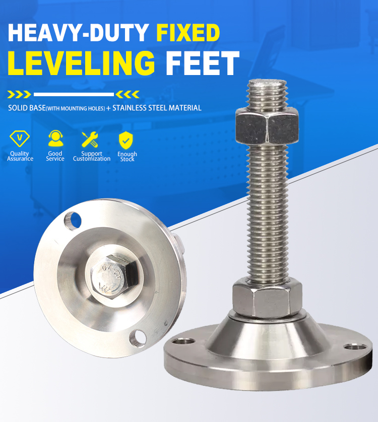Machine Leveling Leg Stainless Steel Furniture Levelling Legs M6 M10 M12 M15, High Quality ...
