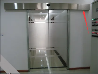 Automatic Glass Double Sliding Door