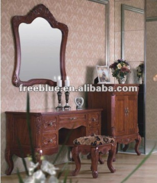 Red oak wood dresser cabinet