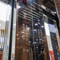 Elevador de pasajeros de grabado de oro titanio de grado 304