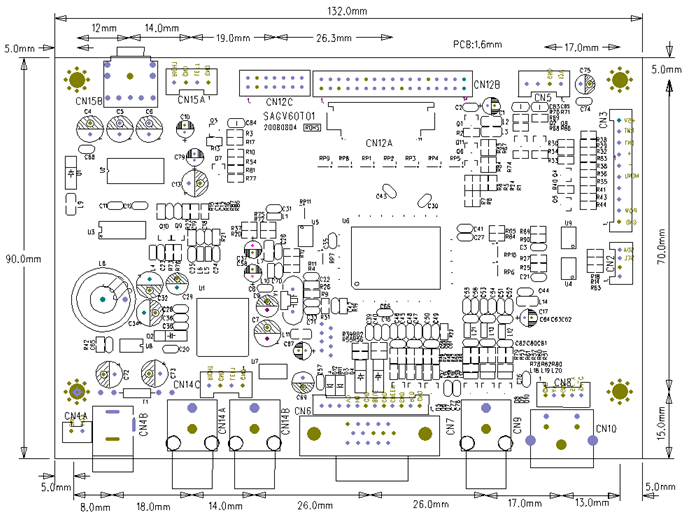 VGA Controller drawing for SFD064VT4-ADV-R