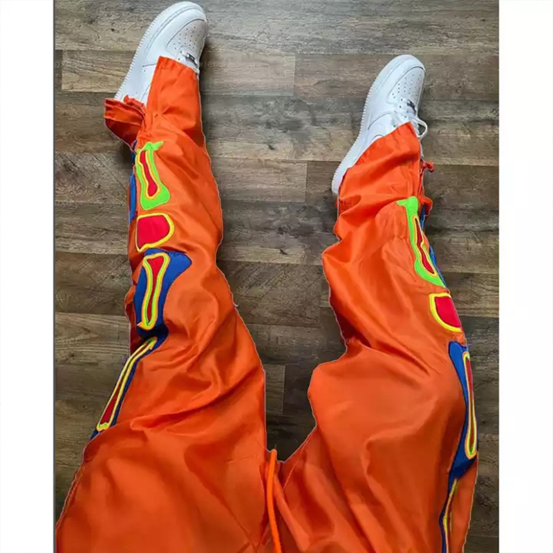 Pantaloni da jogger da uomo arancione personalizzato