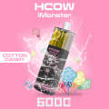 Оригинальный HCOW Imonster 6000 Puffs Одноразируемое вейп -устройство