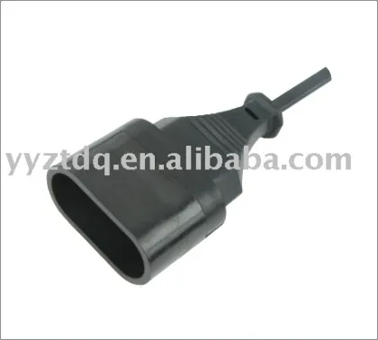 Euro female 2pin outlet socket