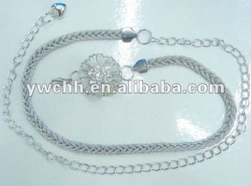 Ladies chain metal belts