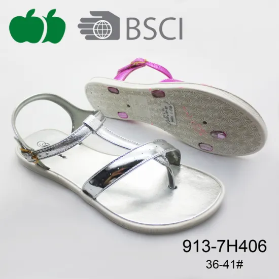 Ladies New Design Fashion Flat Summer Thong Sandals