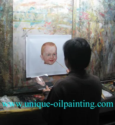100% Hand-Painted Portrait Oil Paintings