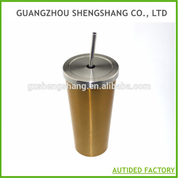 16oz stainless steel tumbler with straw