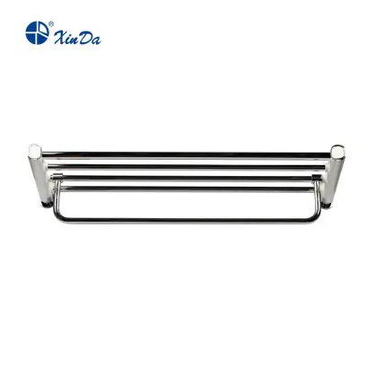Metal towel rack for hotels