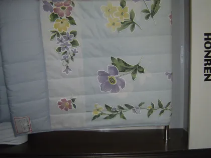 towel quilt with jacquard