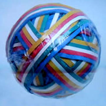 Promotional item elastic rubber bands ball