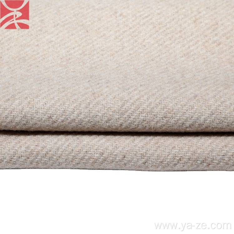 wool yarn dyed twill fabric for overcoat