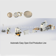 Máquina para fabricar extremos abiertos fáciles de aluminio /