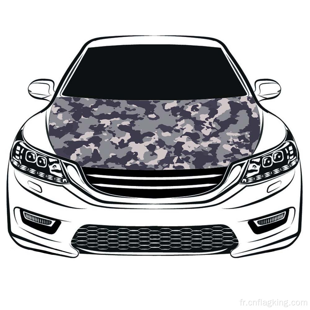 Drapeau de capot de camouflage 3.3X5FT Drapeau de couverture de capot de voiture