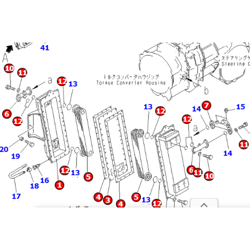 195-03-43100 569-03-88201 OIL COOLER FOR HD465