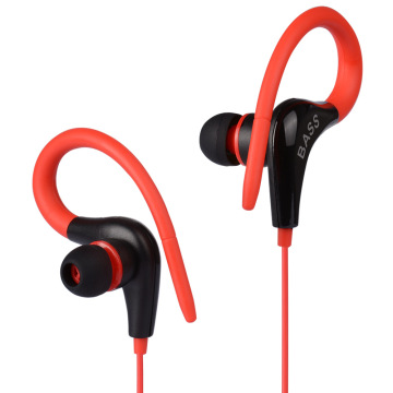 Headset earhook berkabel yang dapat disesuaikan pas di telinga yang berbeda