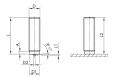 HZ-1 Universal Welding Studs med centrering av spetsen, svetstäng utan fläns