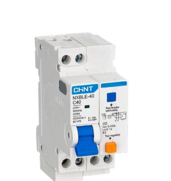 CHINT NXBLE 40 DPN 1P+N RCBO - 6A to 40A