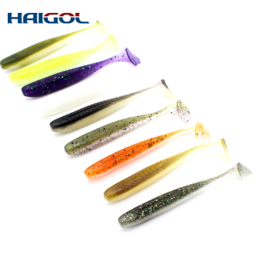 Factory Outlet 7.5cm Swing Shad Soft Bait - 12pcs/pk with Shrimp Scent & Salt Jig Head for Perch Pike Zander Fishing Lures