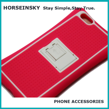 2017 new silicone shockproof kickstand light up phone case for iphone 7 case