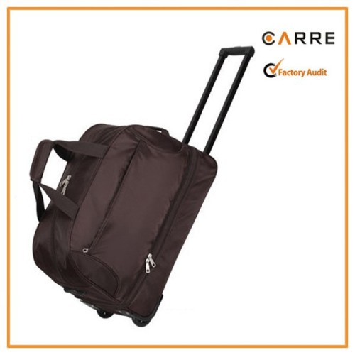 double deckers two layers rolling trolley travel duffle bag