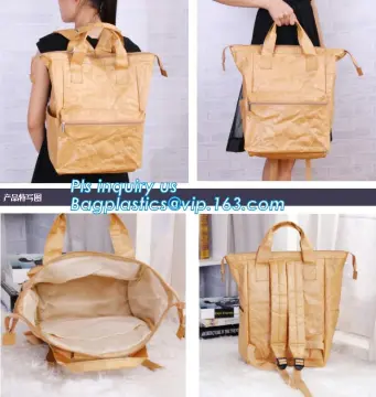 Waterproof Tyvek coated shopping folding bag, OEM eco-friendly tear-proof tyvek paper lunch bag, Tyvek Backpack Bag