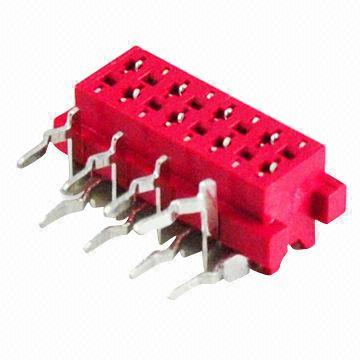 1.27mm Red IDC Connector for PCB Boards, OEM Services are Provided, RoHS/SGS Approvals