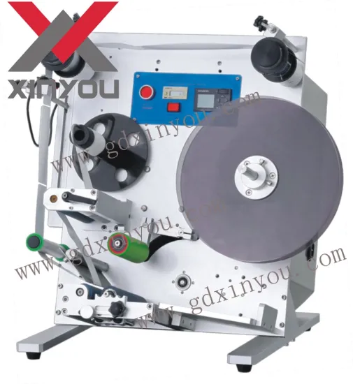 TB-280 Semi-automatic Round Bottle Cylinder Labeling Machine with Printer