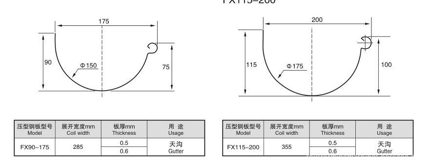 half round gutter pipe machine