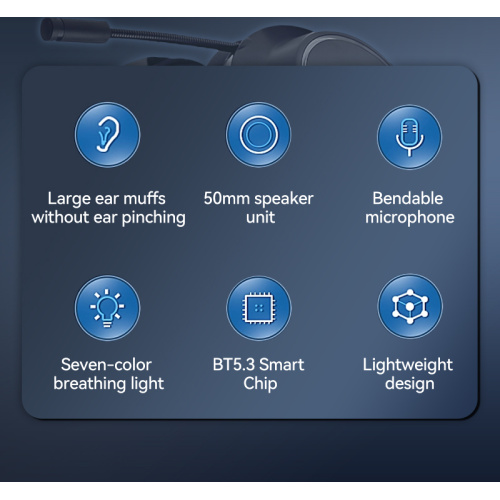 Headphone Headphone Headphones Permainan Membatalkan bunyi surround bass di atas fon kepala telinga dengan mikrofon