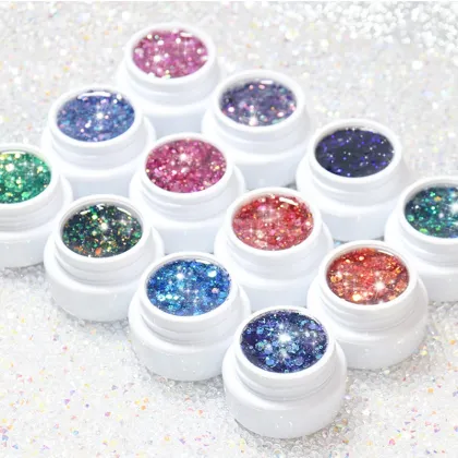 Korean Sequin Glue Nail Gel Polish Supplies Factory