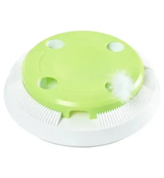 POILS BEBE ELECTRIC UFO-SHAPE TOY WITH SPIN FEATHER