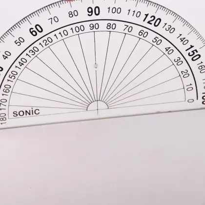 High Quality OEM Plastic Transparent Digital Protractor Set