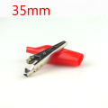 20pcs lot of 35 mm metal alligator clip on G98 alligator clip test probe plastic boots with 10 10 red and black 35mm alligator