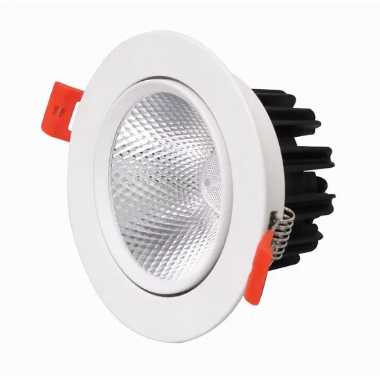 COB LED Downlight for Hotel and Commercial Spaces with Aluminum Headlamp Option