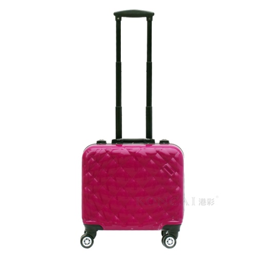 Soft-pink Portable Makeup Train Case with Light