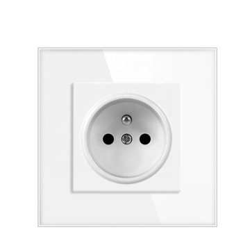 French NF Standard Factory Wall Socket 250V 16A Single Frame Panel Outlet