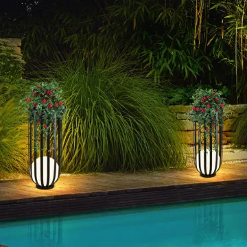 Stainless Steel Villa Outdoor Garden Floor Lamp