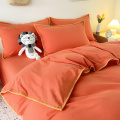 Giặt bông Duvet Cover Bộ đồ giường phẳng