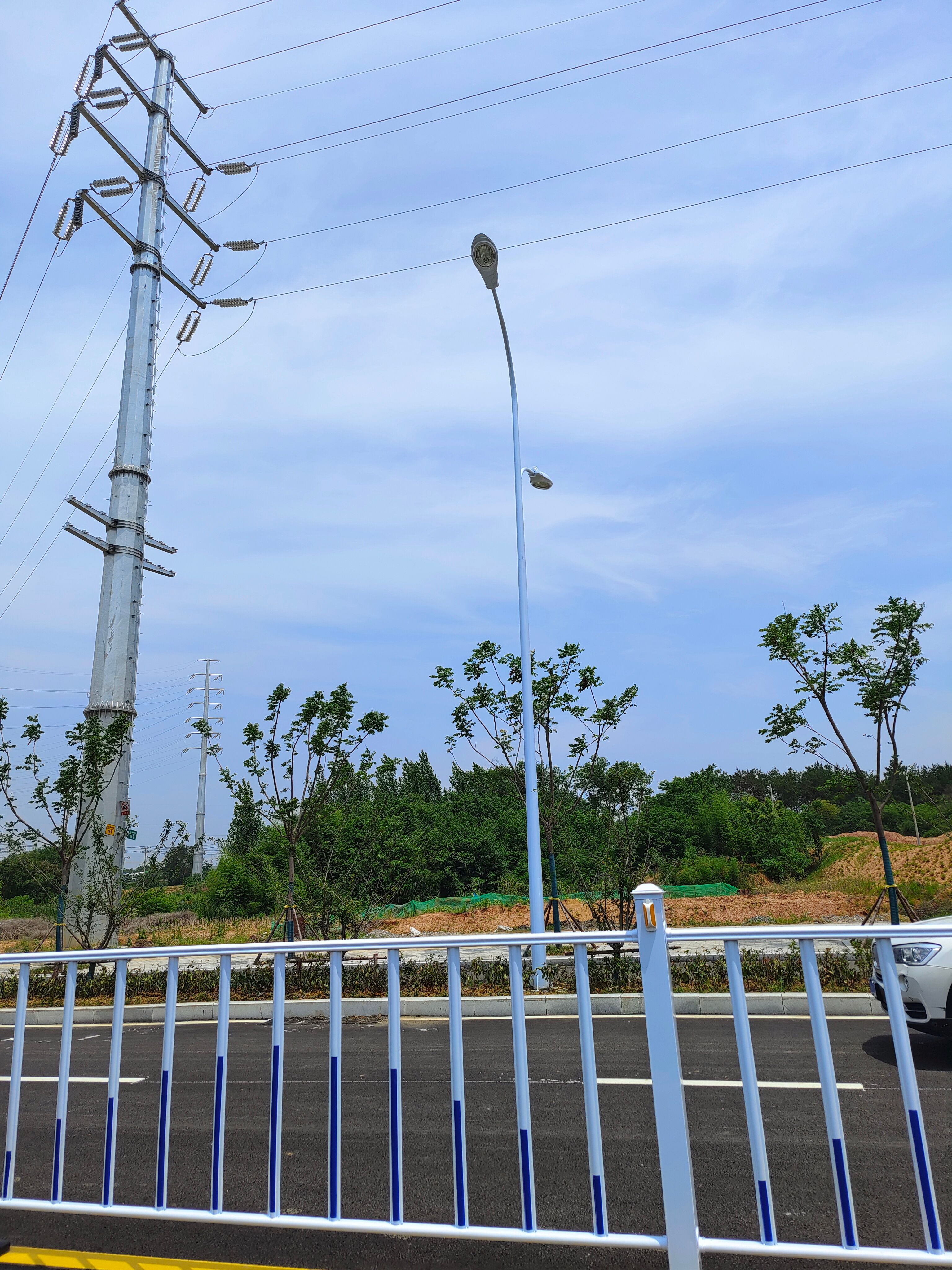 Galvanized lamp pole steel street light pole