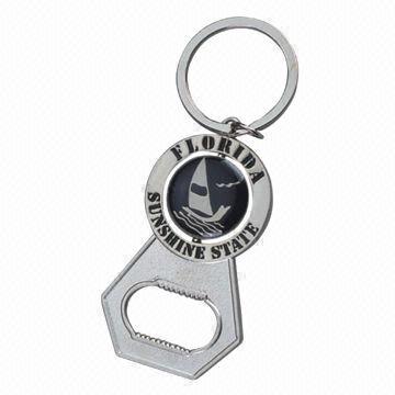 Bottle opener keychains, zinc alloy, hollow out